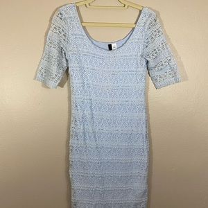 Blue lace/crochet style dress